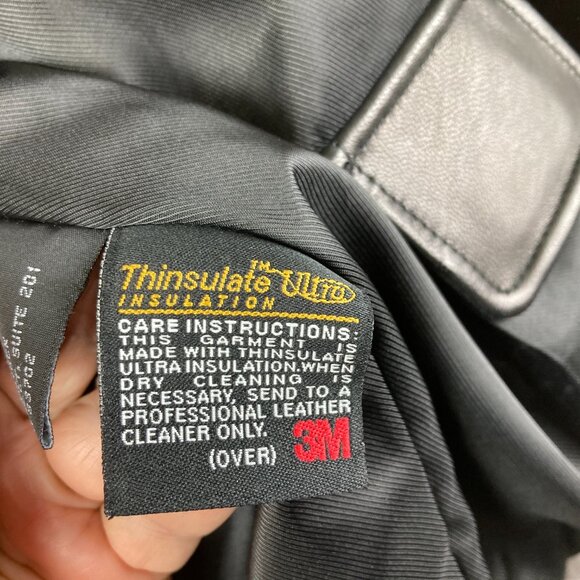 Robert Comstock  Mens sz 42 Buttery Soft Black Leather Jacket Bomber - Picture 5 of 8